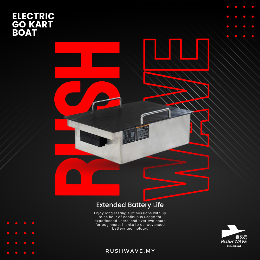 RUSH WAVE Malaysia Official | Electric Go Kart Boat| 15KW Mini Jet Boat | KT-0602