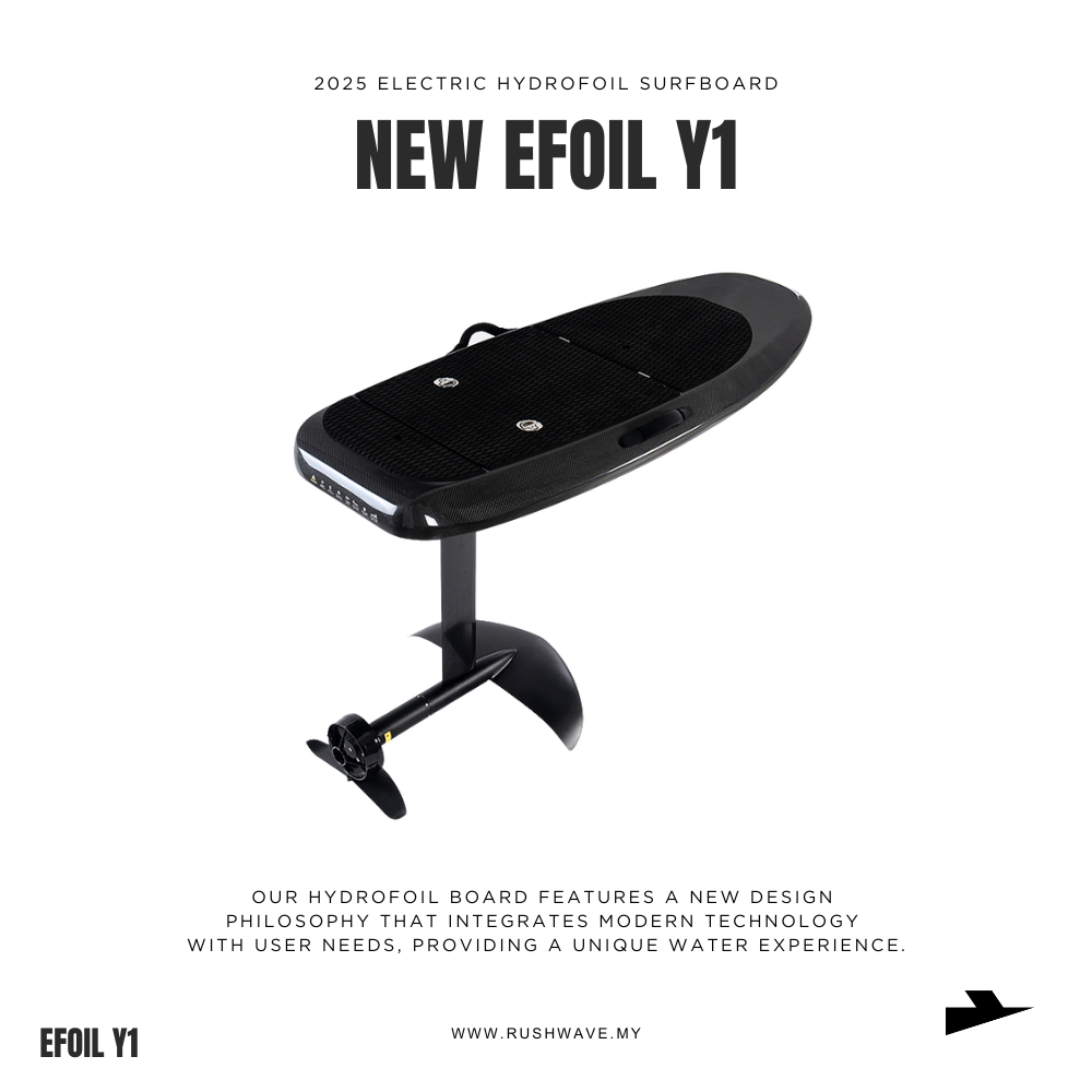 RUSH WAVE | Electric Hydrofoil Surfboard | Carbon Fibre | Efoil Y1