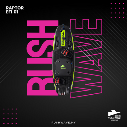 RUSH WAVE | Gasoline Powered EFI Surfboard | 110CC | RAPTOR EFI 01