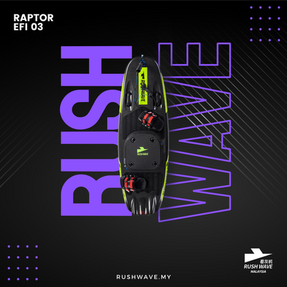 RUSH WAVE | Gasoline Powered EFI Surfboard | 110CC | RAPTOR EFI 03