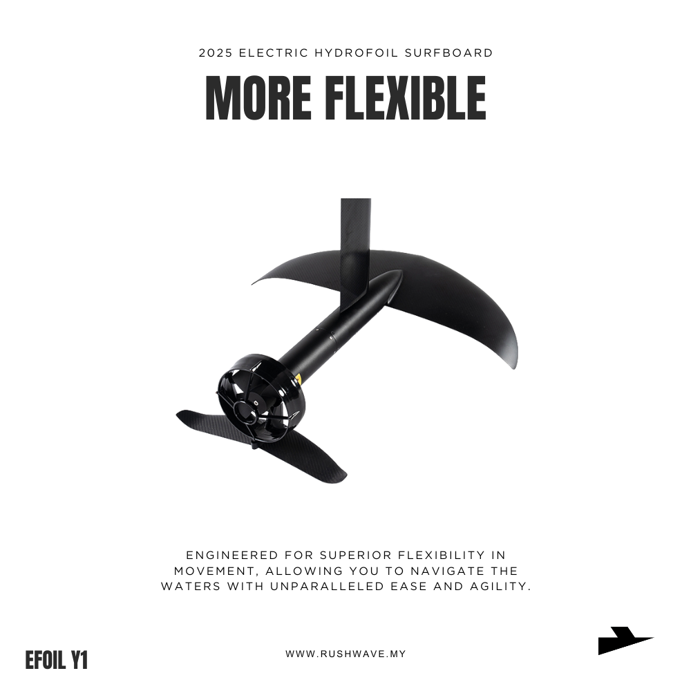 RUSH WAVE | Electric Hydrofoil Surfboard | Carbon Fibre | Efoil Y1
