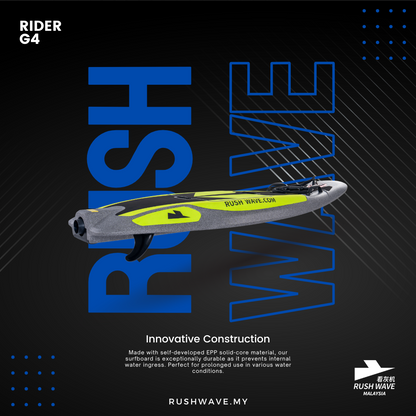 RUSH WAVE Malaysia Official | Electric Surfboard | SINGLE SPRAY EPP RIDER G4 | MOST