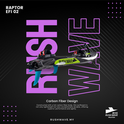 RUSH WAVE | Gasoline Powered EFI Surfboard | 110CC | RAPTOR EFI 02