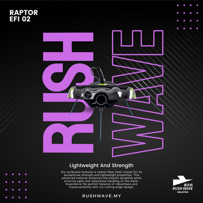 RUSH WAVE | Gasoline Powered EFI Surfboard | 110CC | RAPTOR EFI 02