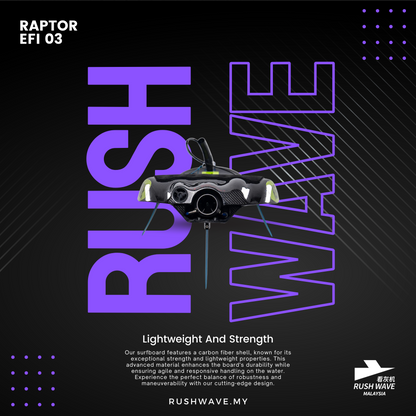 RUSH WAVE | Gasoline Powered EFI Surfboard | 110CC | RAPTOR EFI 03